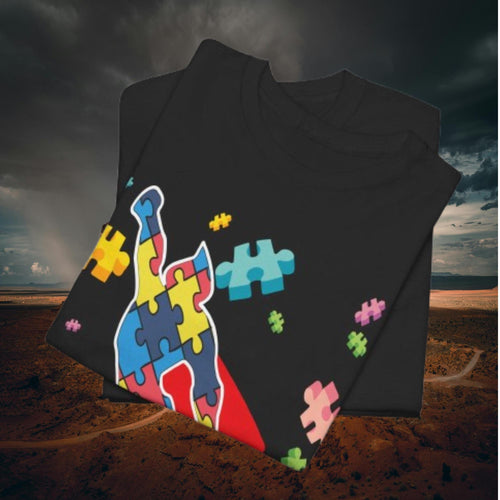 Autism Awareness Superhero Shirt – Puzzle Piece Graphic Tee | Support Unisex Mom Gift