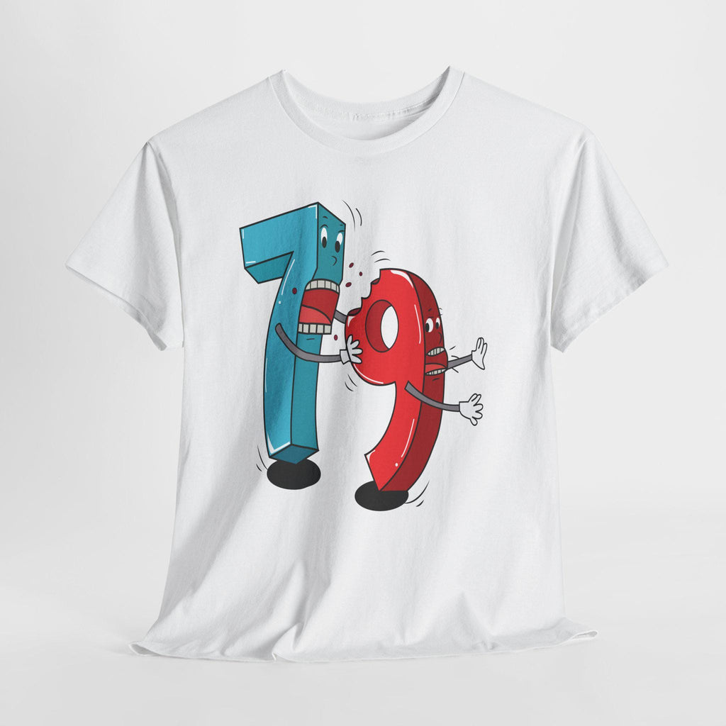 Math Humor Tee – Fighting Numbers Graphic, Lightweight Cotton Shirt