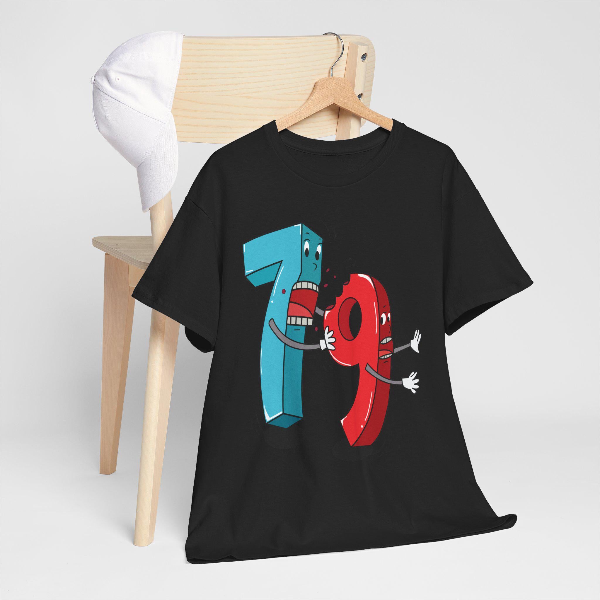 Math Humor Tee – Fighting Numbers Graphic, Lightweight Cotton Shirt