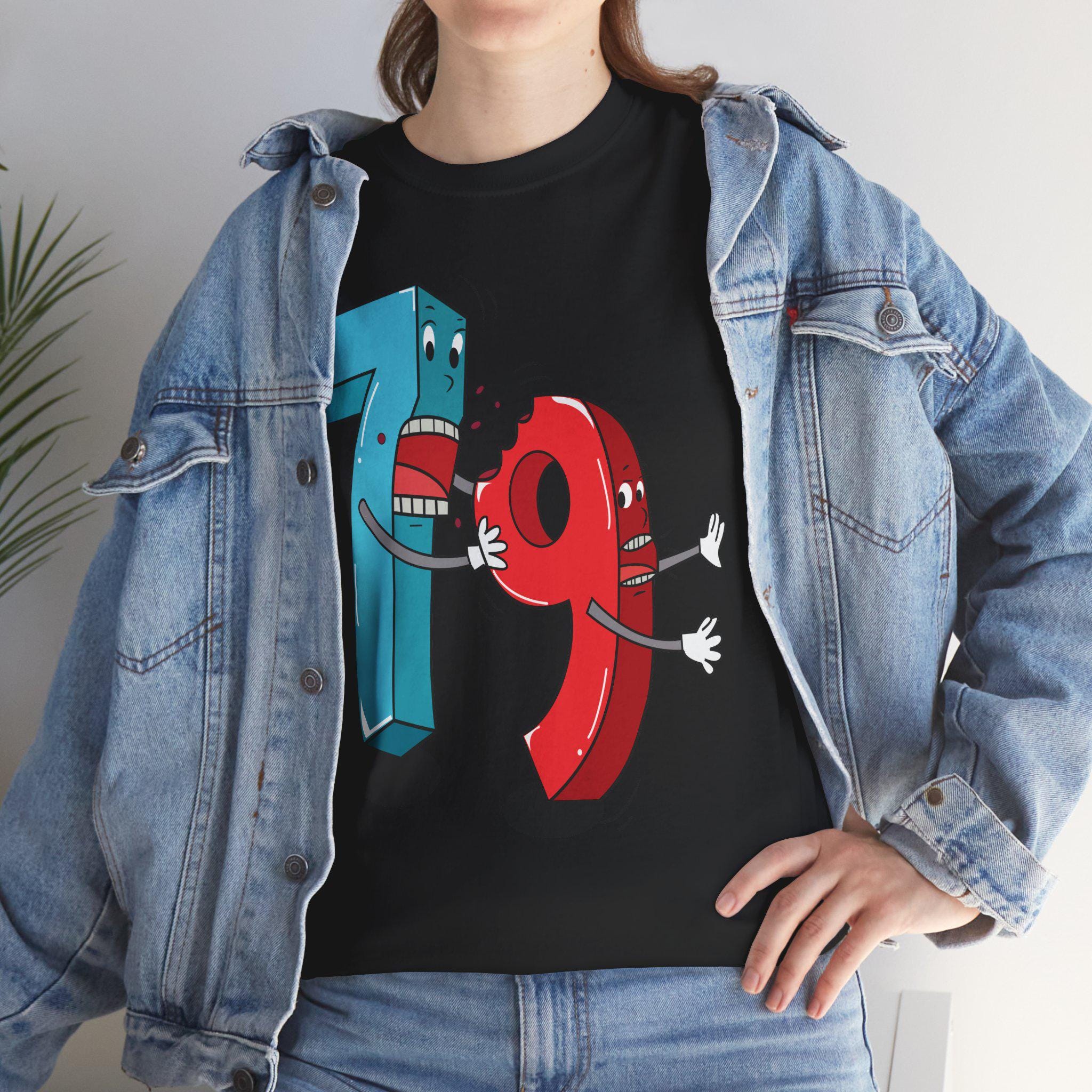 Math Humor Tee – Fighting Numbers Graphic, Lightweight Cotton Shirt