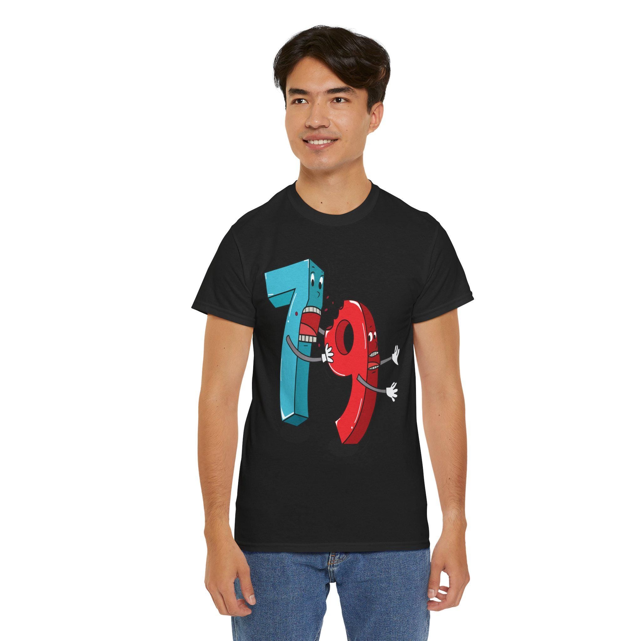 Math Humor Tee – Fighting Numbers Graphic, Lightweight Cotton Shirt