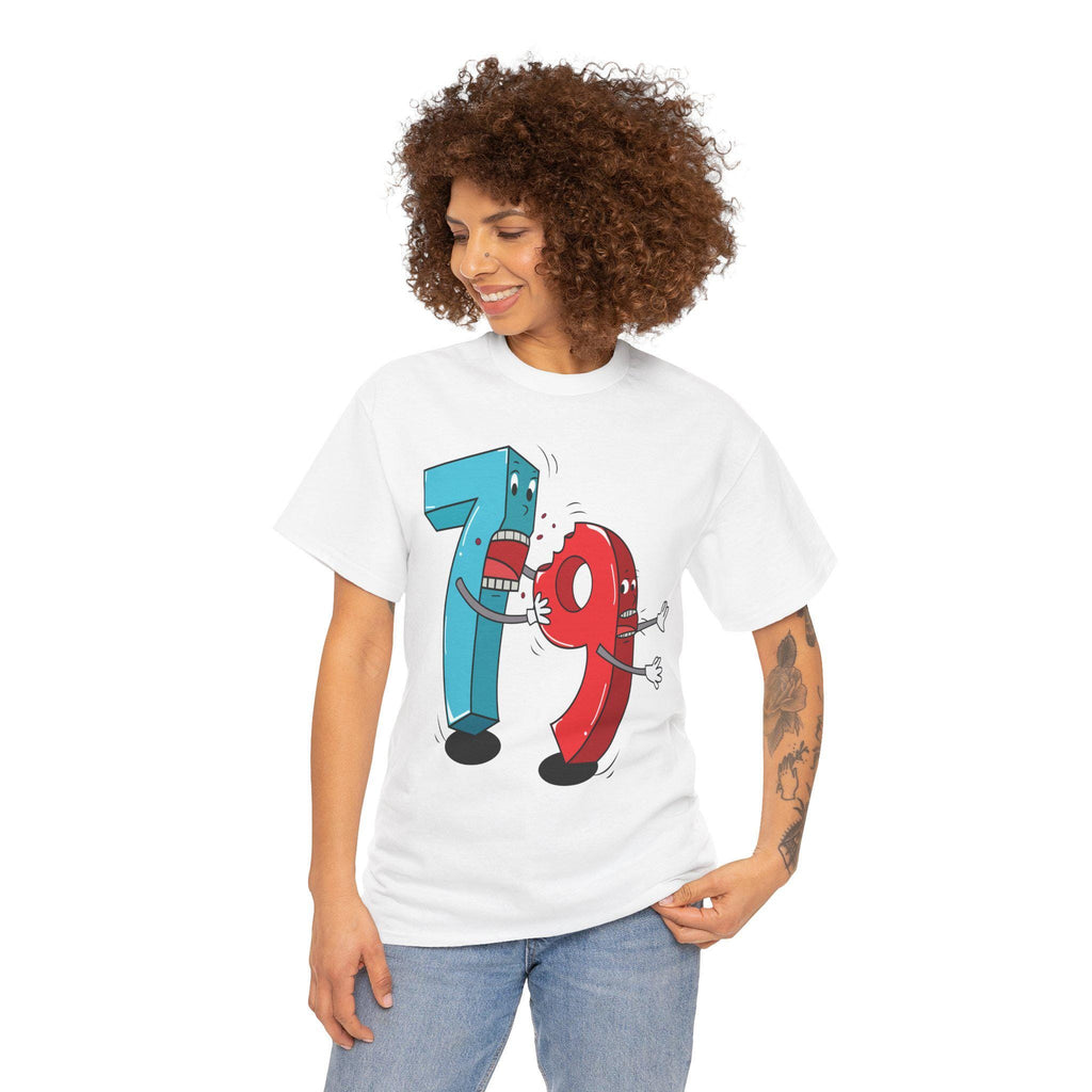 Math Humor Tee – Fighting Numbers Graphic, Lightweight Cotton Shirt