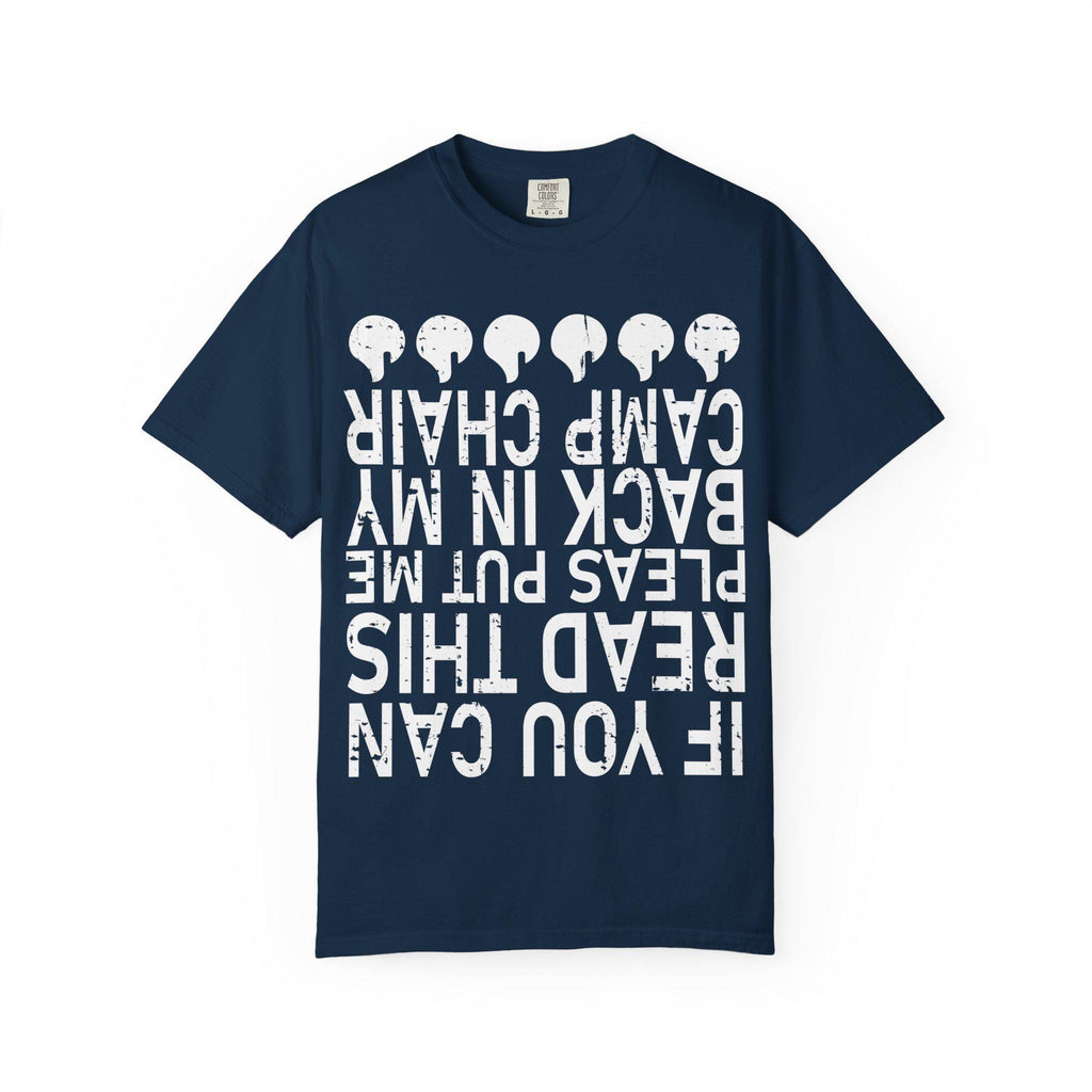 If You Can Read This Camp Chair Shirt Funny Camping T-Shirt Camper Gift Vintage
