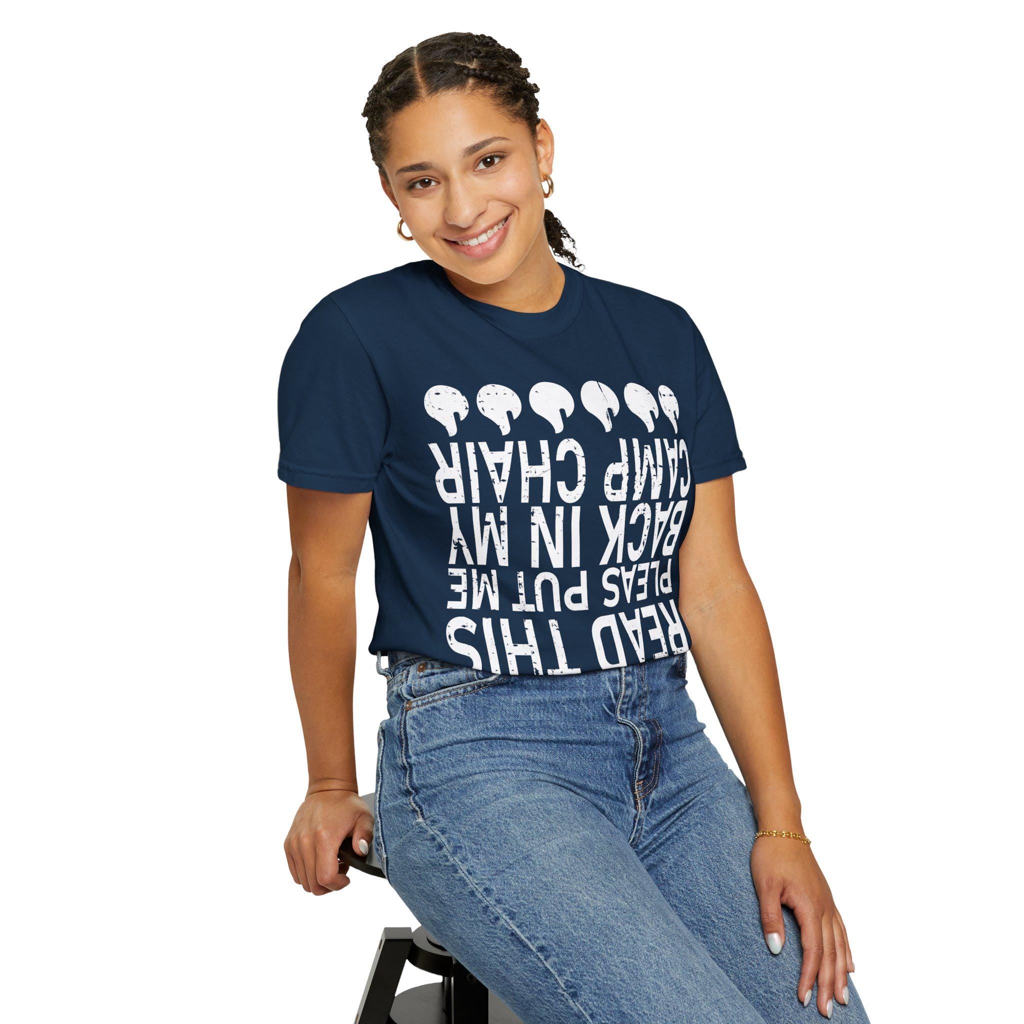 If You Can Read This Camp Chair Shirt Funny Camping T-Shirt Camper Gift Vintage
