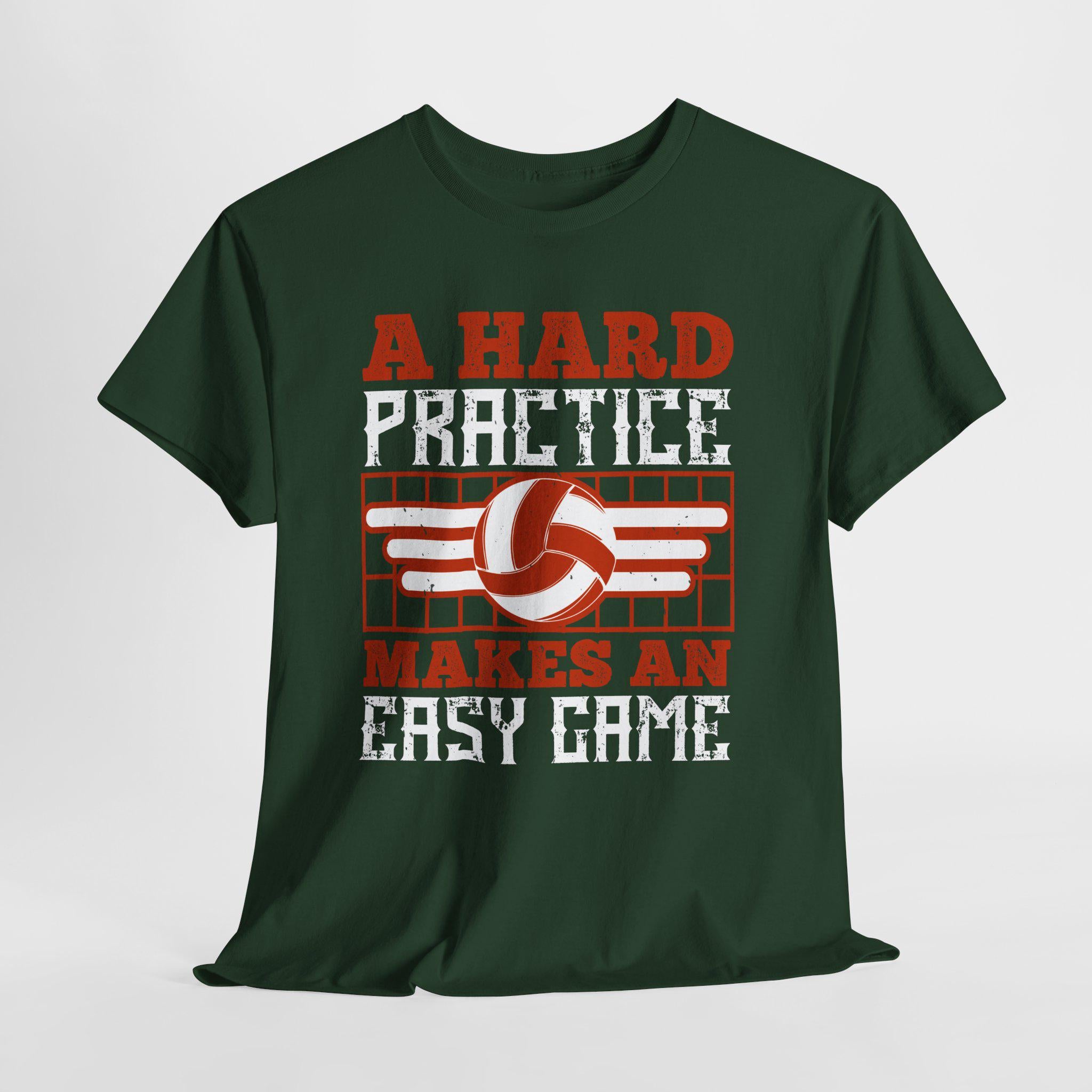 A Hard Practice Makes an Easy Game Volleyball T-Shirt – Vintage Volleyball Player Gift Coach