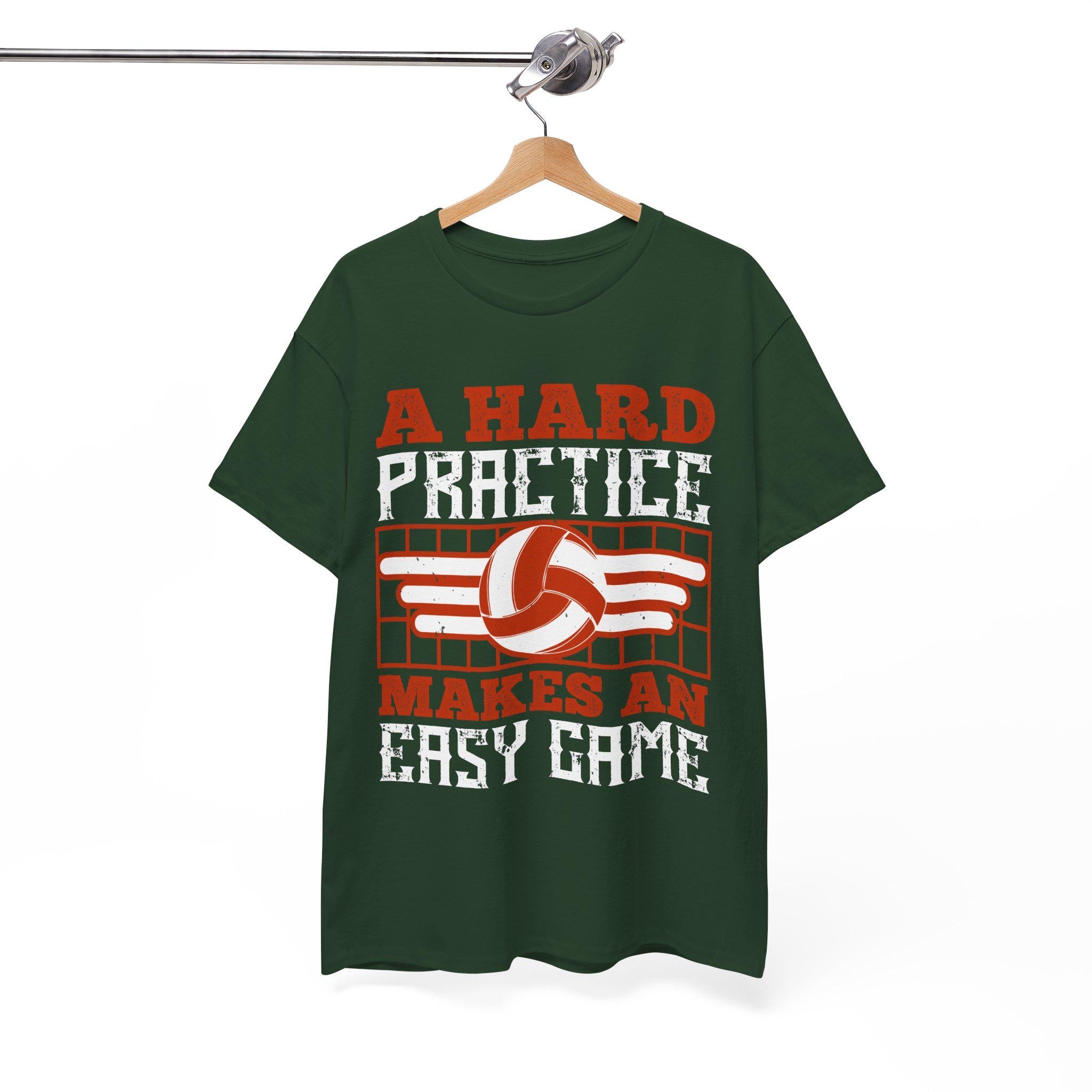 A Hard Practice Makes an Easy Game Volleyball T-Shirt – Vintage Volleyball Player Gift Coach