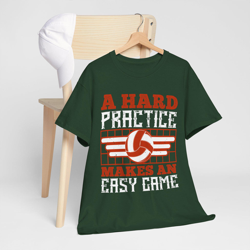 A Hard Practice Makes an Easy Game Volleyball T-Shirt – Vintage Volleyball Player Gift Coach