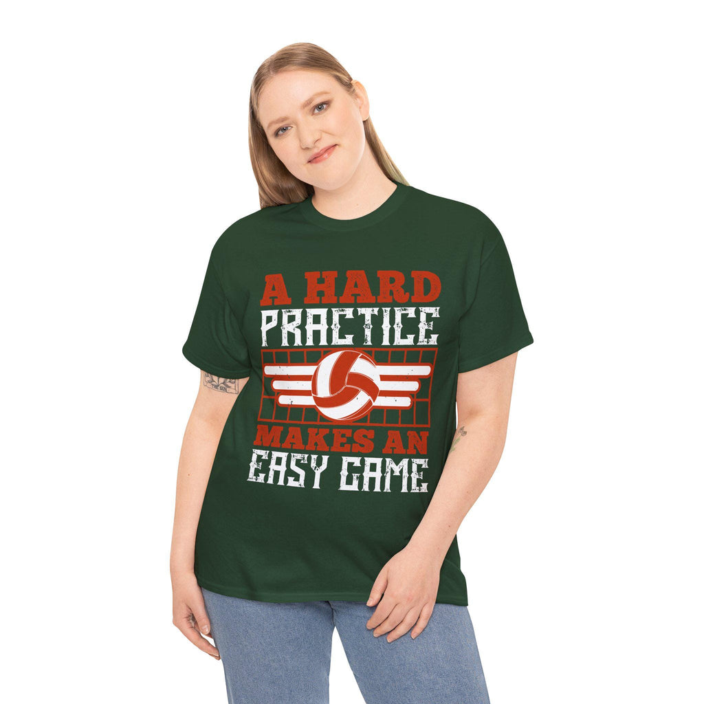 A Hard Practice Makes an Easy Game Volleyball T-Shirt – Vintage Volleyball Player Gift Coach
