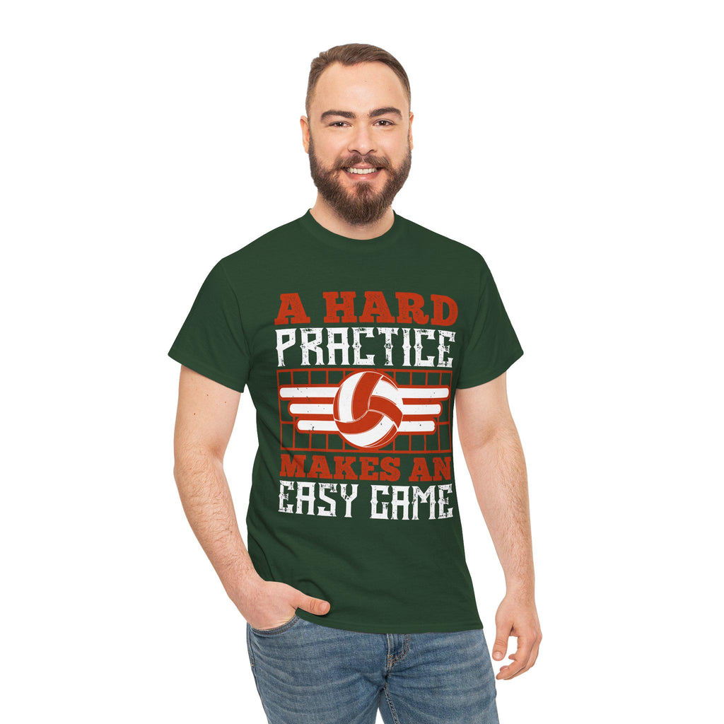 A Hard Practice Makes an Easy Game Volleyball T-Shirt – Vintage Volleyball Player Gift Coach