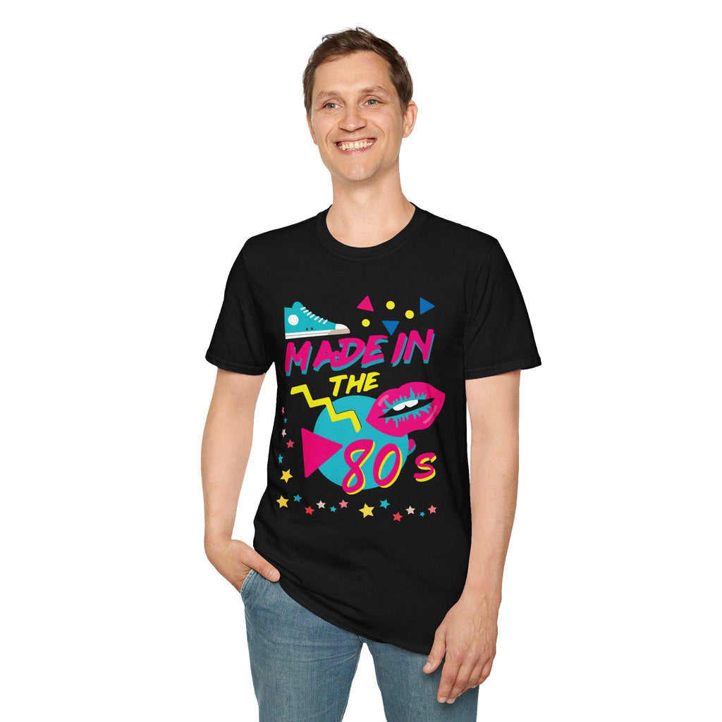 Made in the 80s Retro Neon Tee | 80s Mixtape Nostalgia T-Shirt