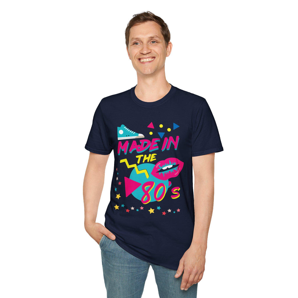 Made in the 80s Retro Neon Tee | 80s Mixtape Nostalgia T-Shirt