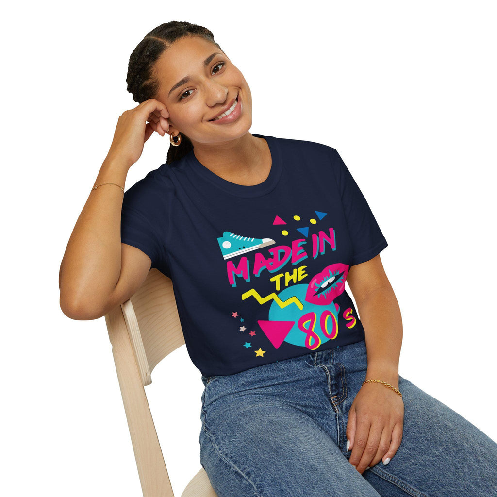 Made in the 80s Retro Neon Tee | 80s Mixtape Nostalgia T-Shirt