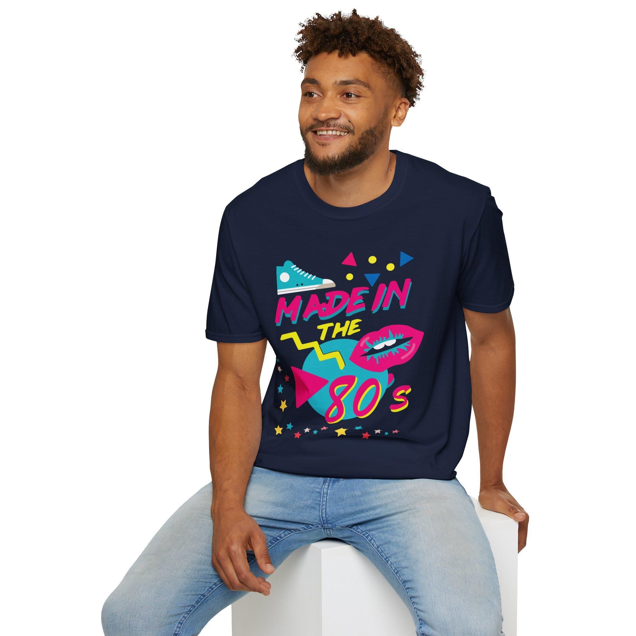 Made in the 80s Retro Neon Tee | 80s Mixtape Nostalgia T-Shirt