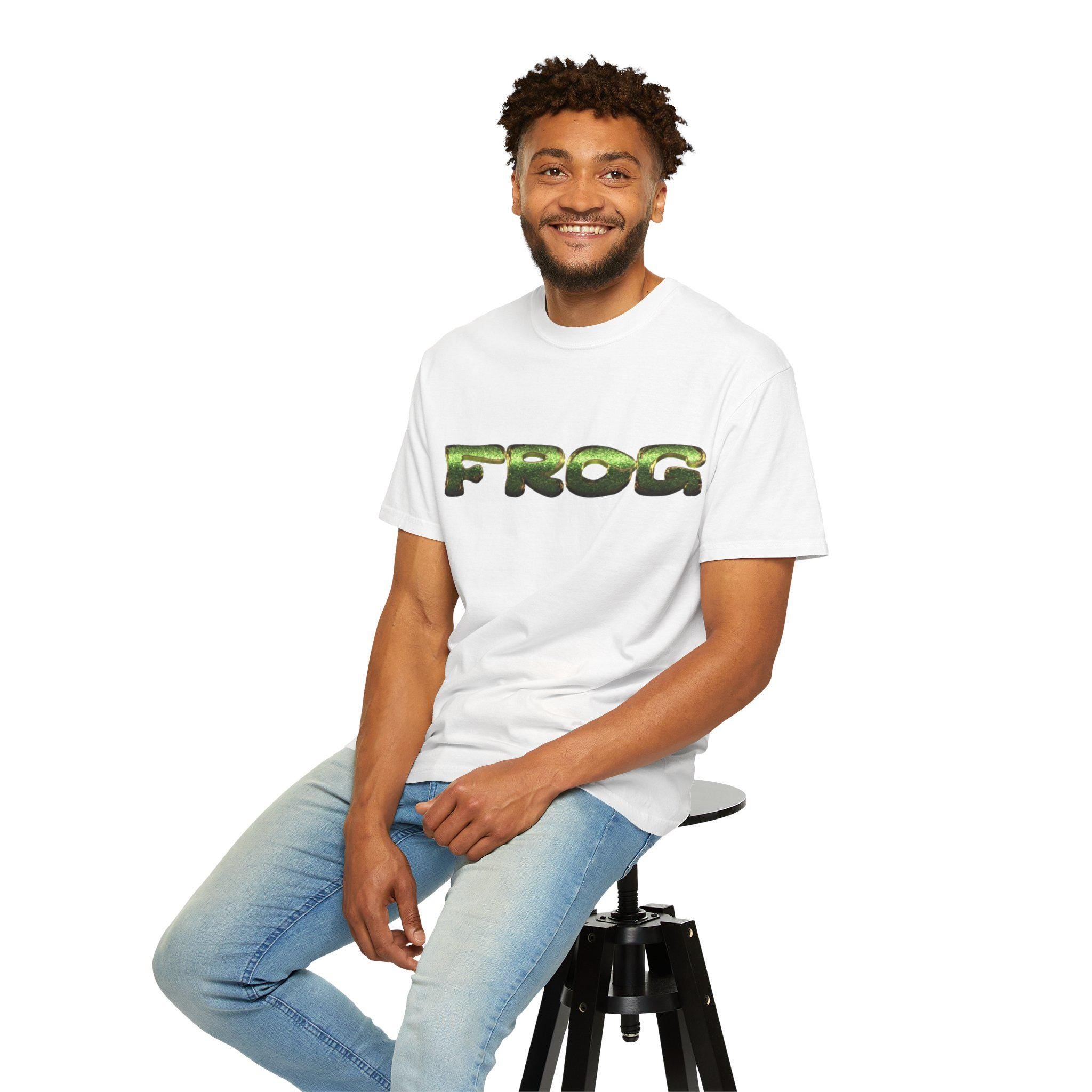 Frog Graphic T-Shirt | 100% US Cotton, Garment-Dyed Tee