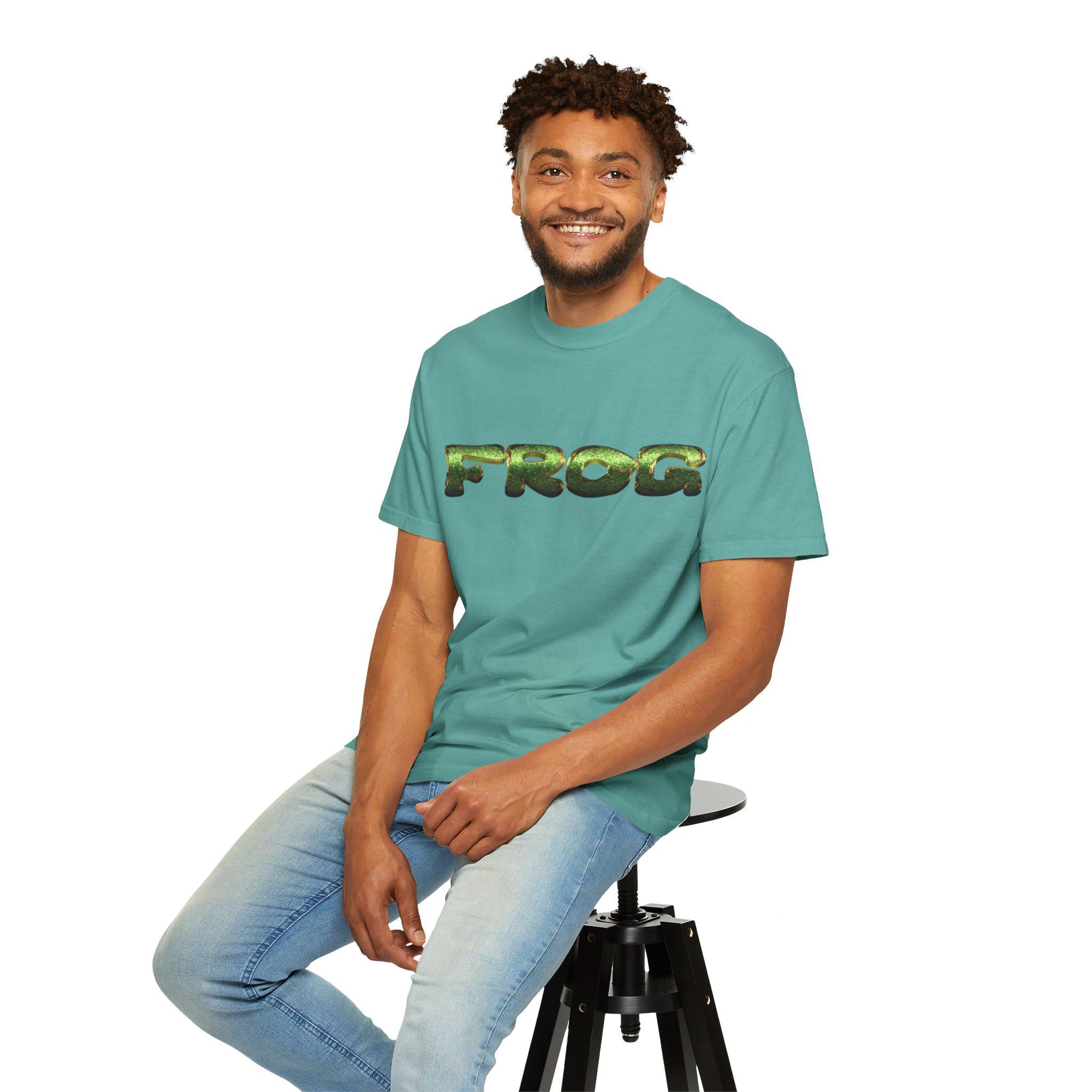 Frog Graphic T-Shirt | 100% US Cotton, Garment-Dyed Tee