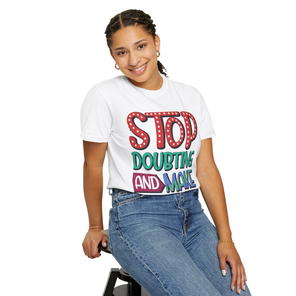Make It Happen Shirt, Motivational Cotton Hand-Lettered Graphic Tee