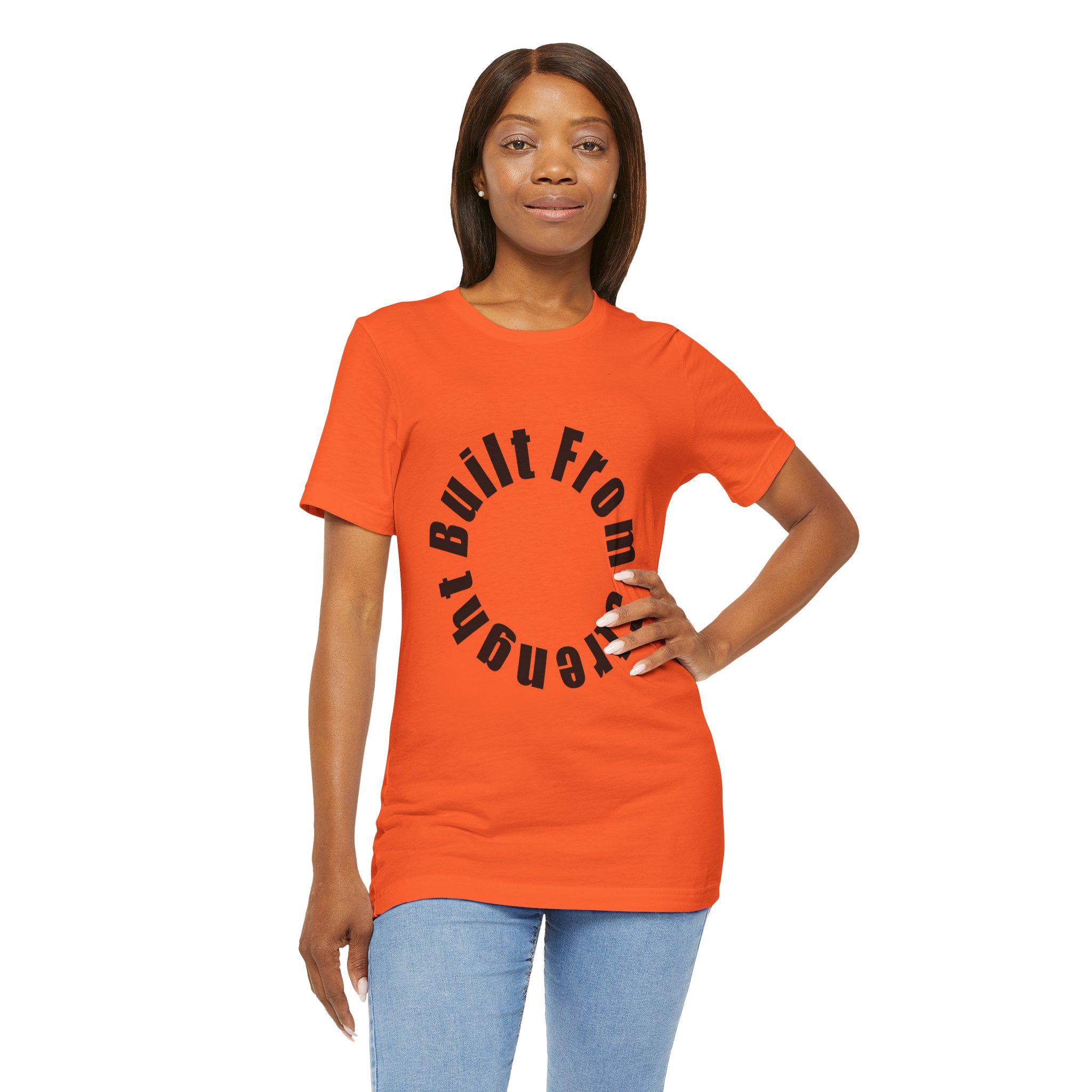 Built From Strength T-Shirt | Minimalist Typography Graphic Tee