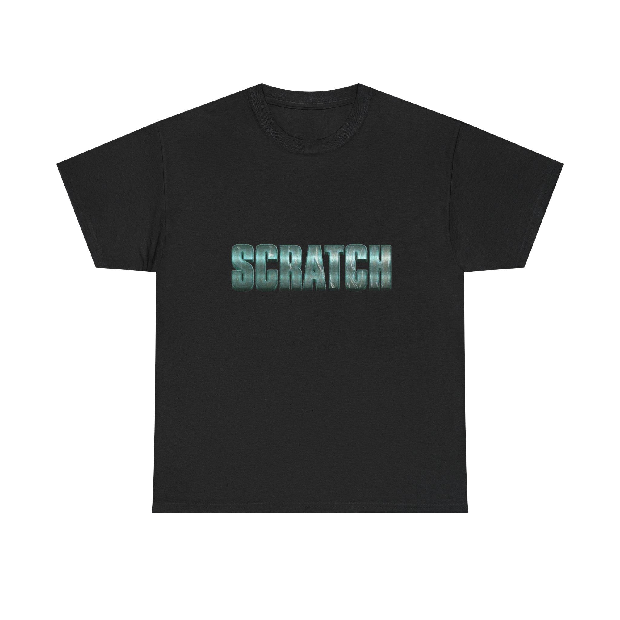 Scratch Shirt Minimalist Typography Graphic Tee Statement Unisex T-Shirt