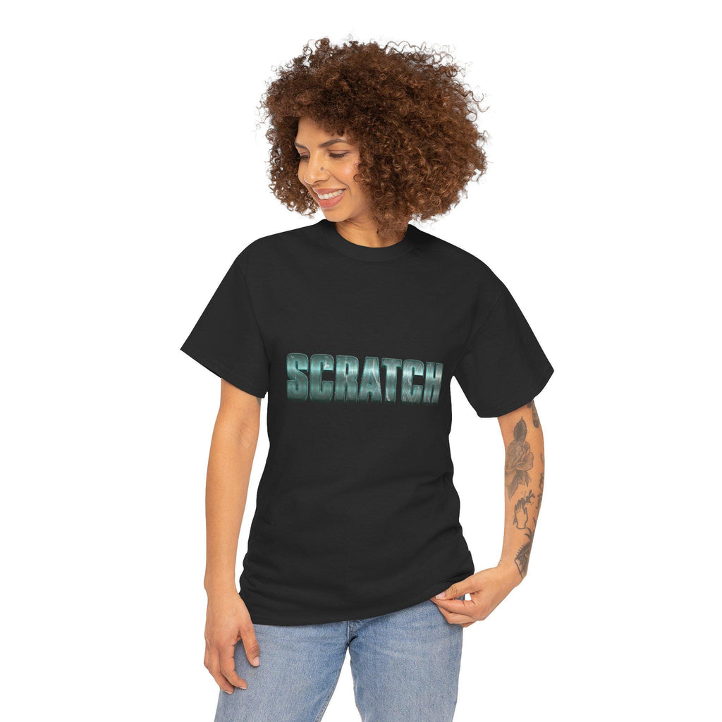 Scratch Shirt Minimalist Typography Graphic Tee Statement Unisex T-Shirt