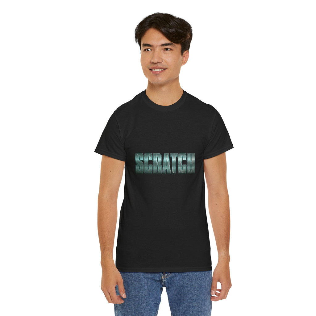Scratch Shirt Minimalist Typography Graphic Tee Statement Unisex T-Shirt