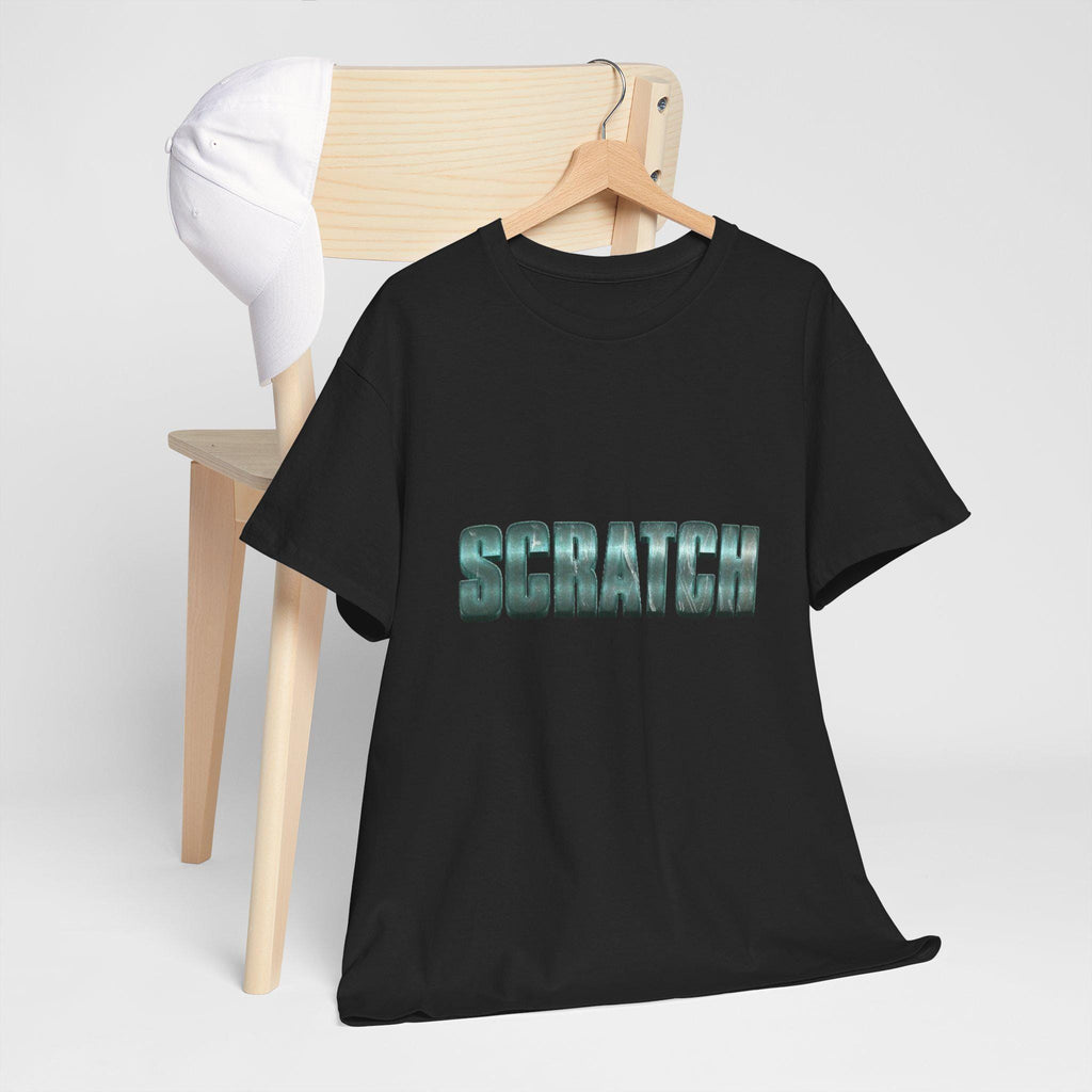 Scratch Shirt Minimalist Typography Graphic Tee Statement Unisex T-Shirt