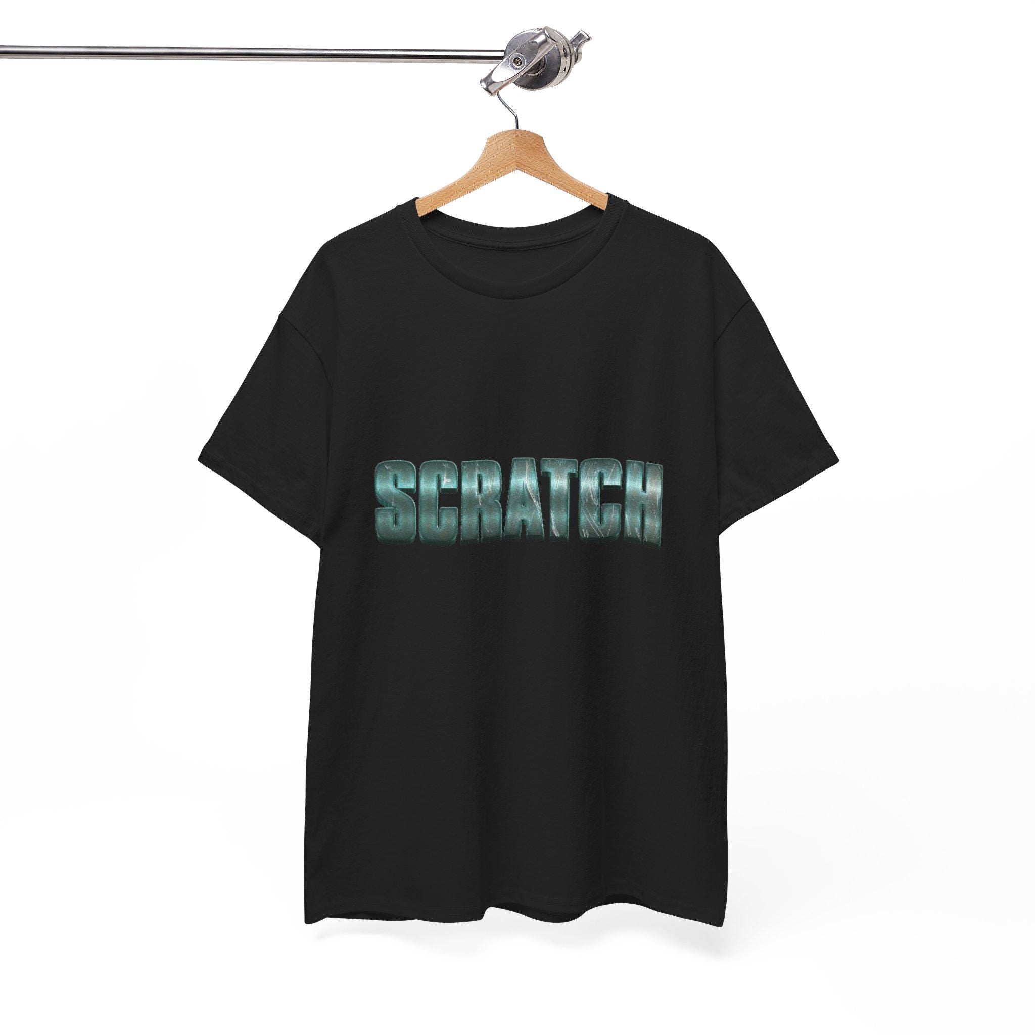 Scratch Shirt Minimalist Typography Graphic Tee Statement Unisex T-Shirt