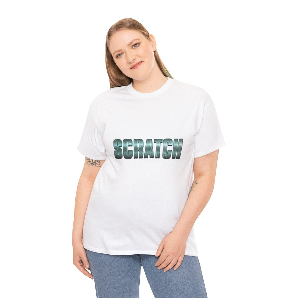 Scratch Shirt Minimalist Typography Graphic Tee Statement Unisex T-Shirt
