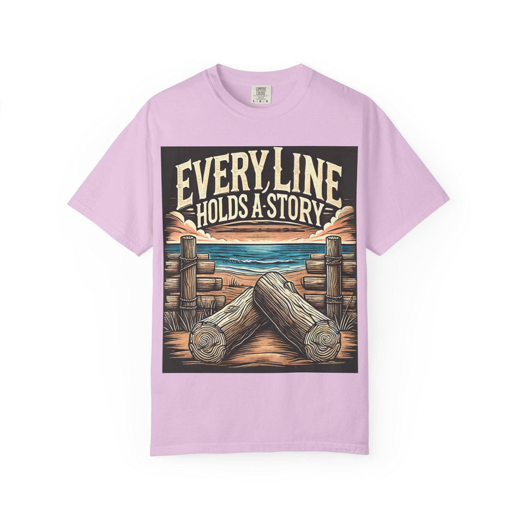 Nature Art Story Tee T-shirt | Garment-Dyed Cotton, Casual Wear