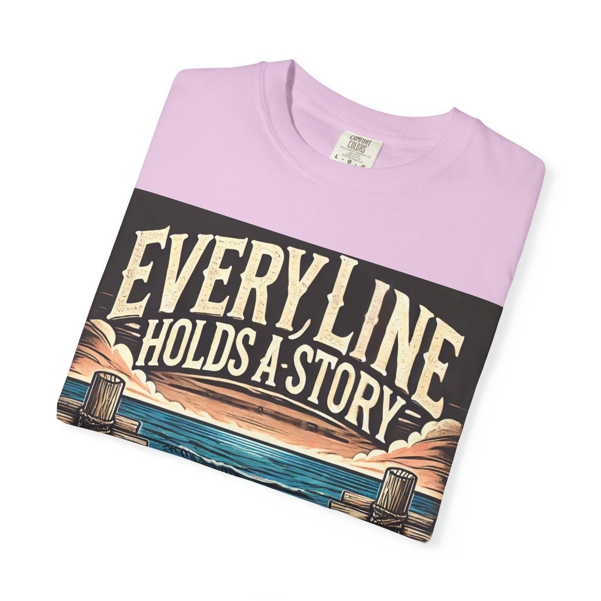 Nature Art Story Tee T-shirt | Garment-Dyed Cotton, Casual Wear