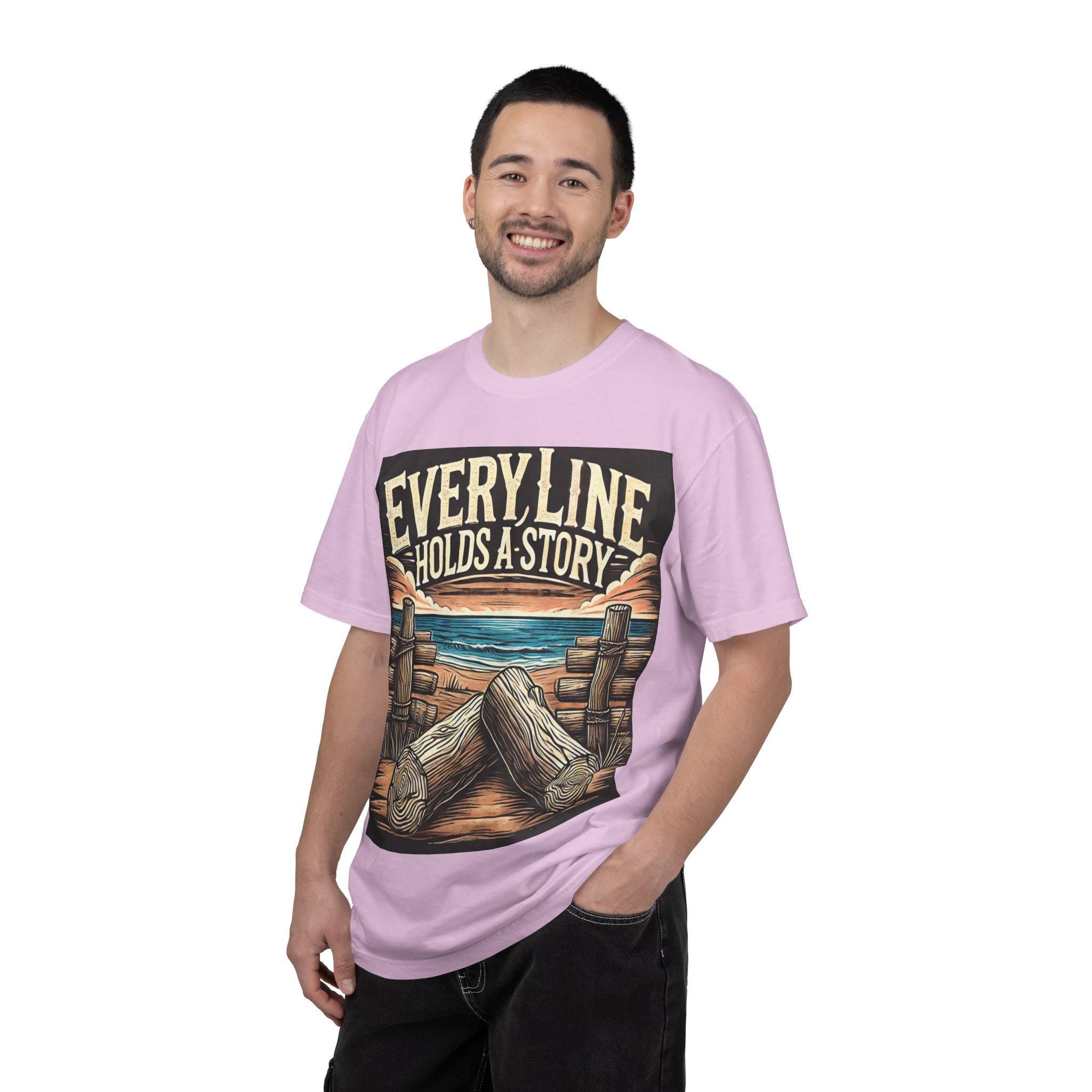 Nature Art Story Tee T-shirt | Garment-Dyed Cotton, Casual Wear
