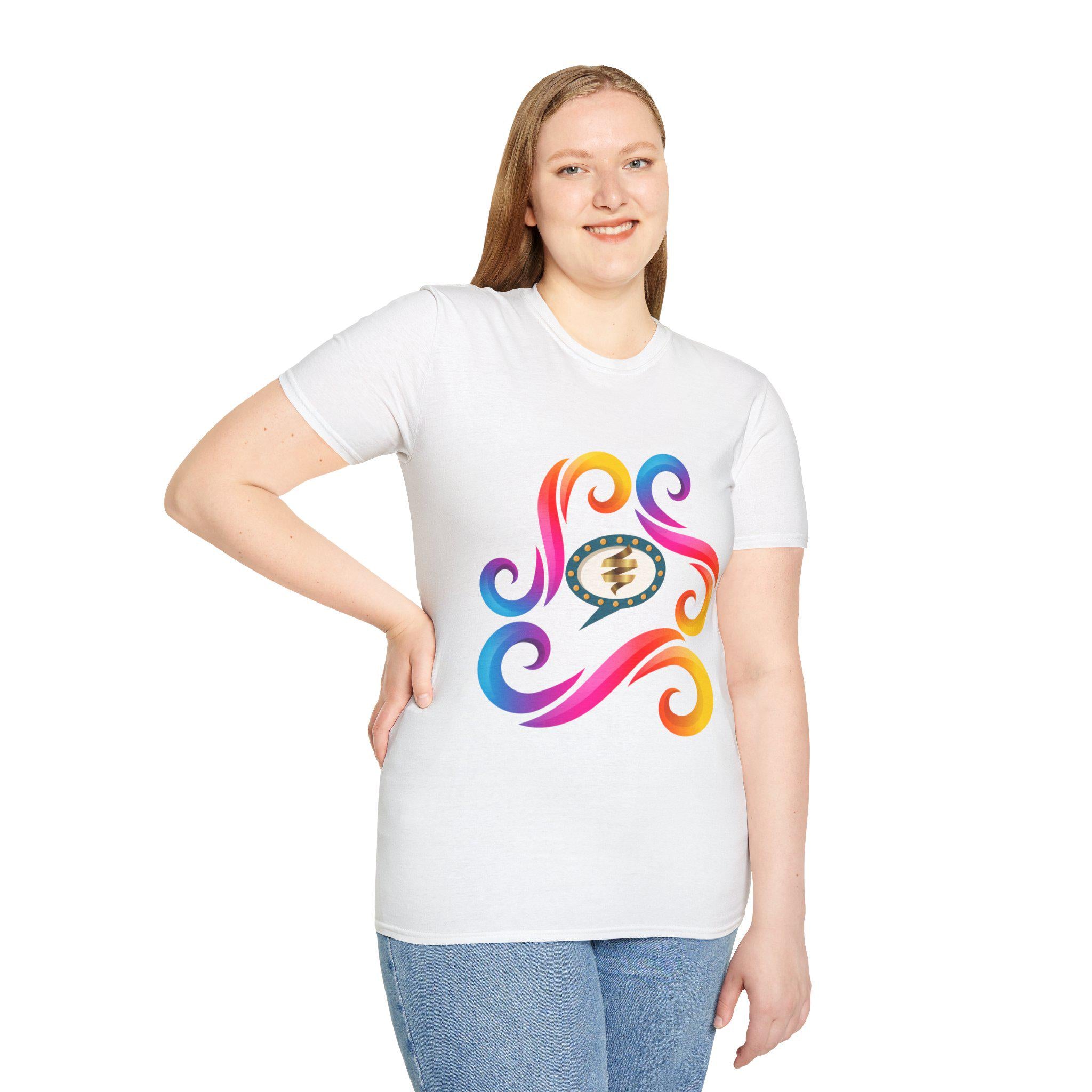 Vibrant Color Splash T-Shirt | Bold Graphic Cotton Tee