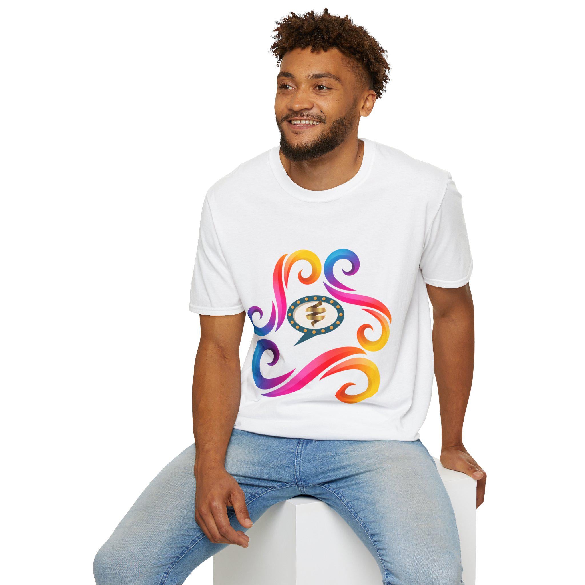 Vibrant Color Splash T-Shirt | Bold Graphic Cotton Tee