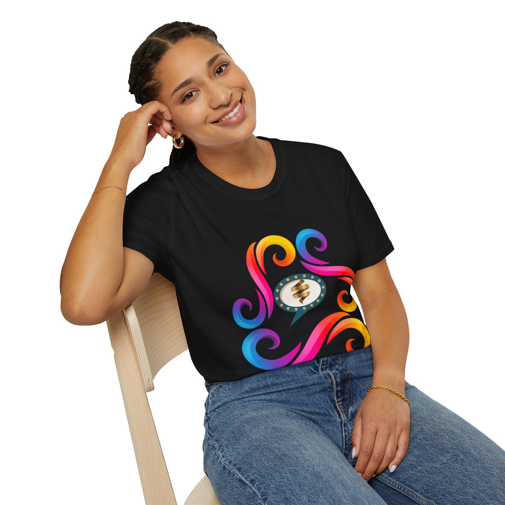 Vibrant Color Splash T-Shirt | Bold Graphic Cotton Tee