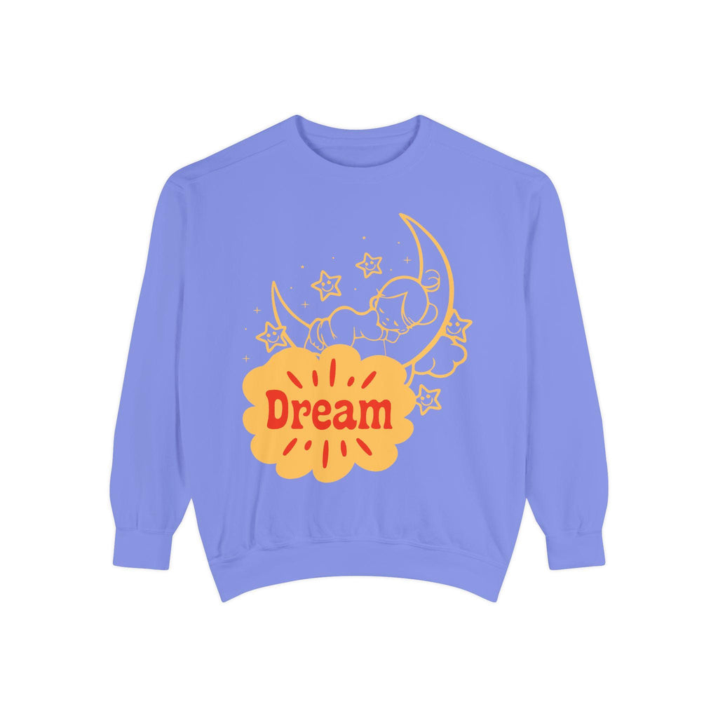 Retro Moon Embroidered Sweatshirt – Dreamy Vintage Celestial Comfort