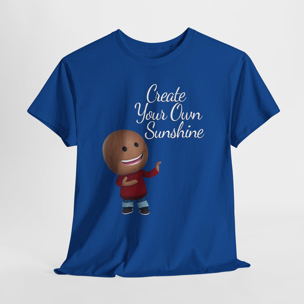 Create Your Sunshine Shirt, Positive Graphic Tee, Hand-Lettered Unisex, Minimalist Style