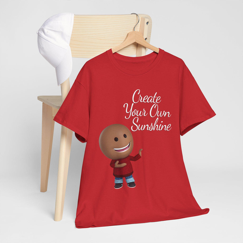 Create Your Sunshine Shirt, Positive Graphic Tee, Hand-Lettered Unisex, Minimalist Style