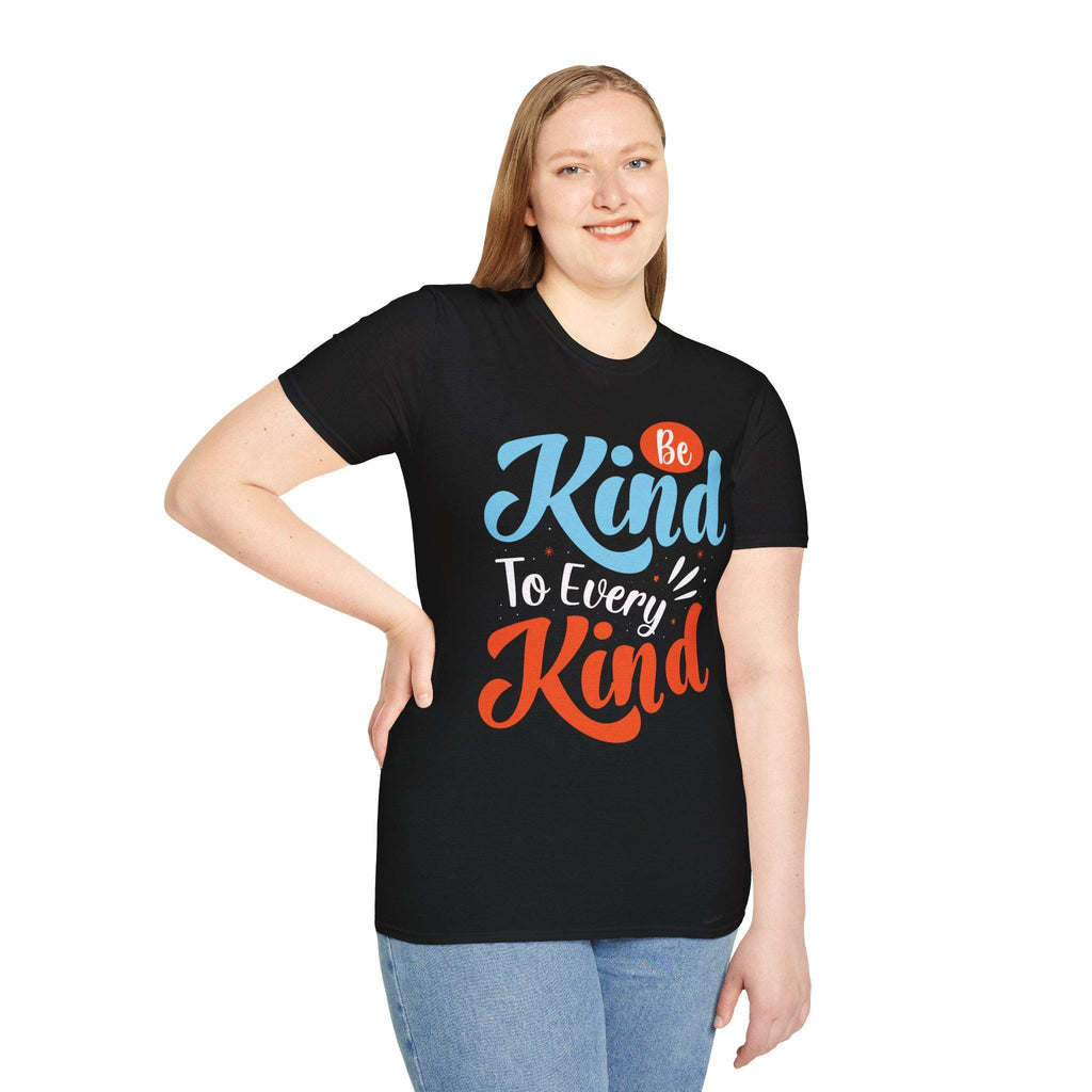 Unisex Softstyle Tee with Kindness Message, Eco-Friendly Casual Cotton Everyday Wear
