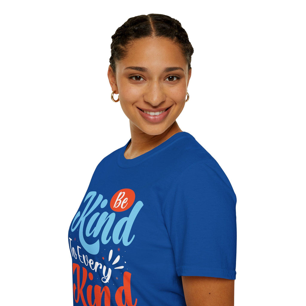 Unisex Softstyle Tee with Kindness Message, Eco-Friendly Casual Cotton Everyday Wear