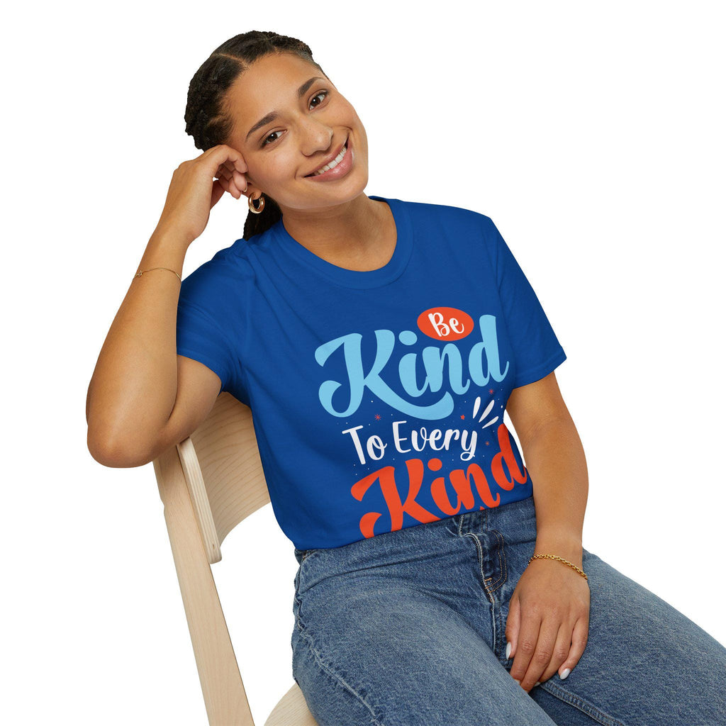 Unisex Softstyle Tee with Kindness Message, Eco-Friendly Casual Cotton Everyday Wear