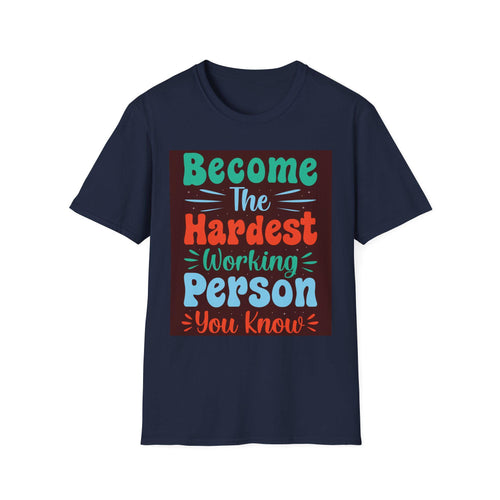 Bold Hand-Lettered Motivational Typography T-Shirt | Colorful Pep Talk Chest Print