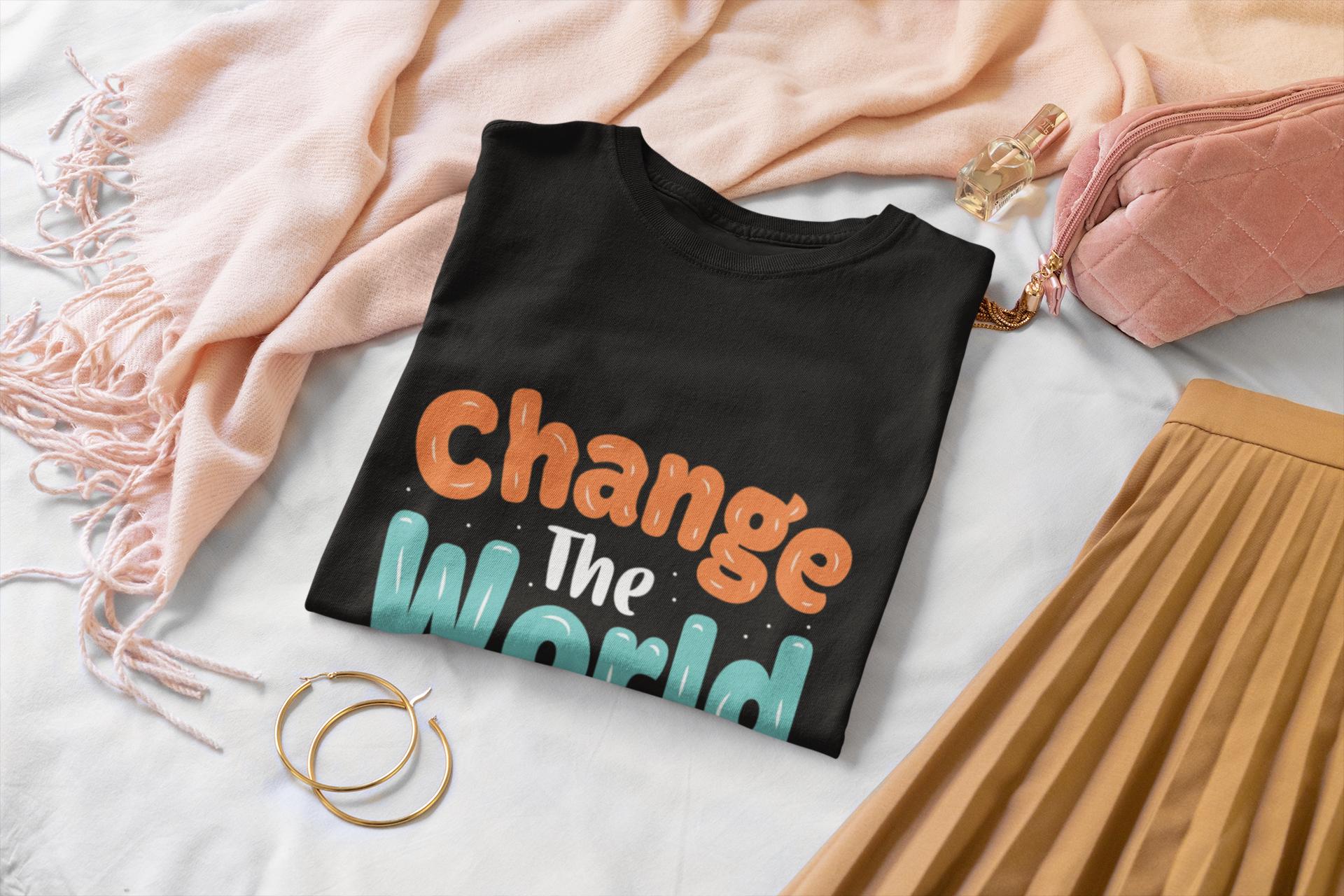 Change the World With Your Smile Shirt | Inspirational Quote Graphic Tee | Kindness Gift