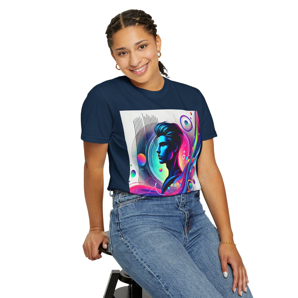 Abstract Graphic T-Shirt: Vibrant Art Tee, 100% Cotton, Unisex Casual Wear