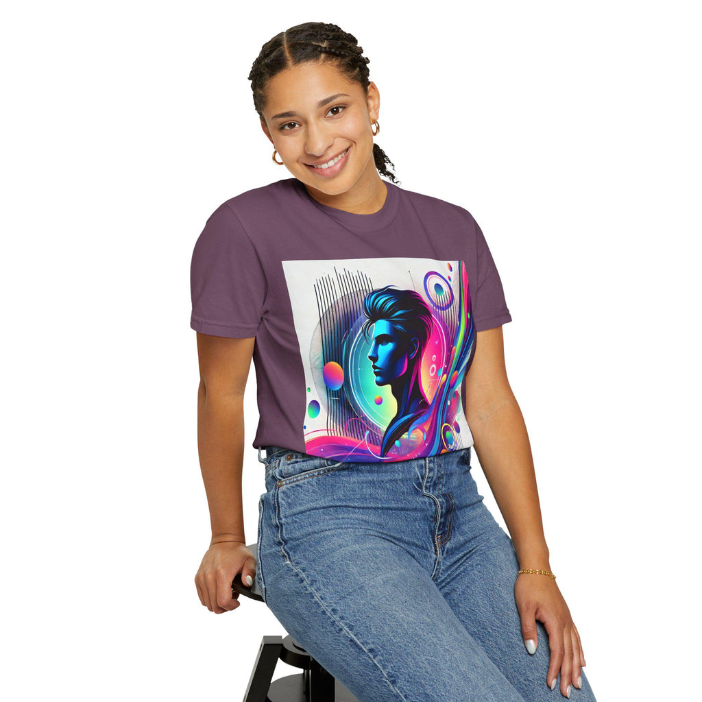 Abstract Graphic T-Shirt: Vibrant Art Tee, 100% Cotton, Unisex Casual Wear