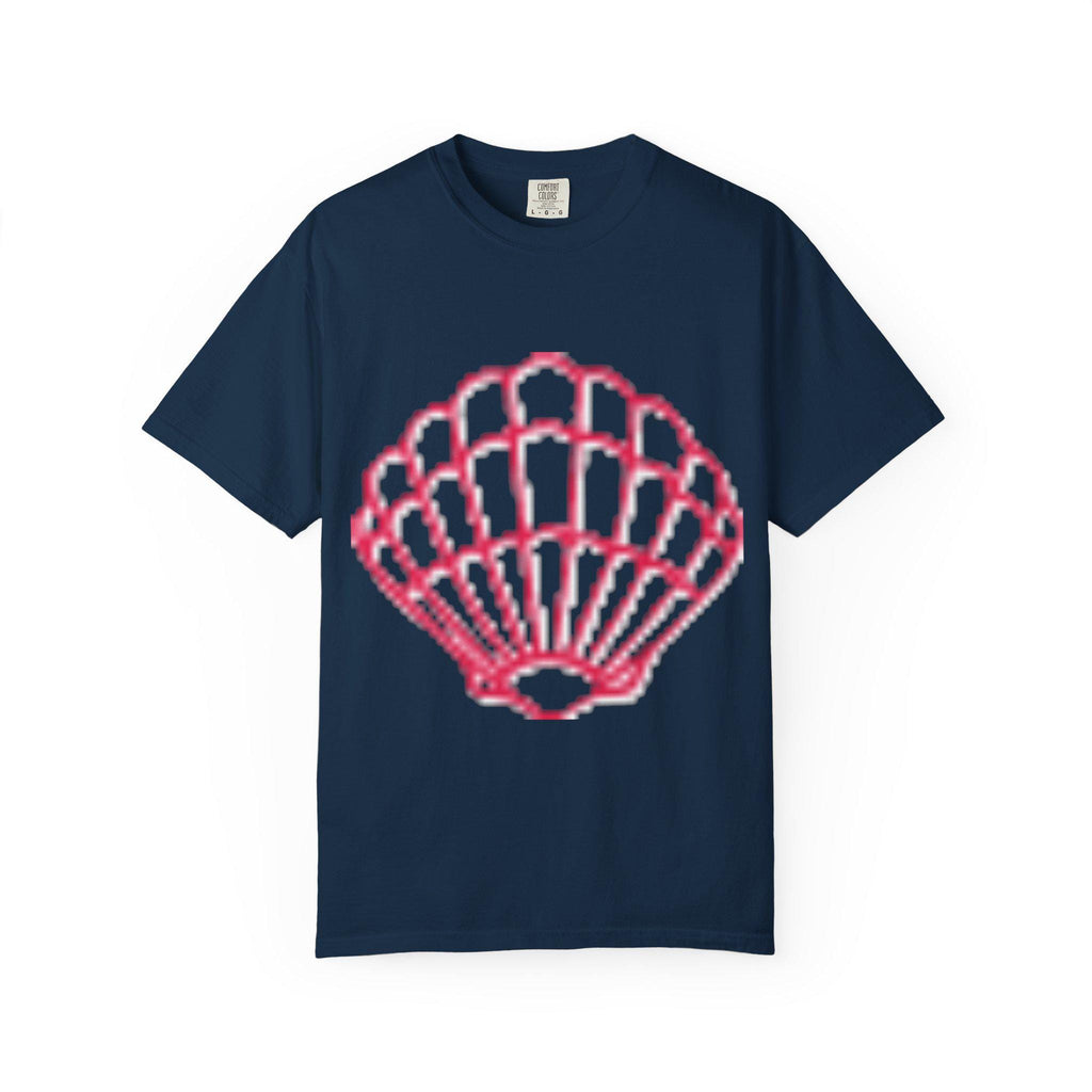 Scallop Shell Graphic T Shirt Unisex Casual Beach Tee