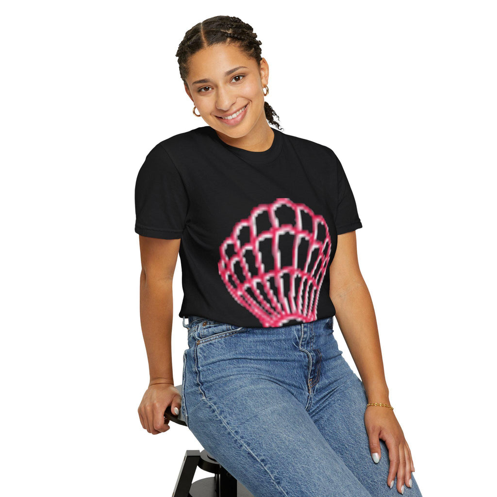 Scallop Shell Graphic T Shirt Unisex Casual Beach Tee