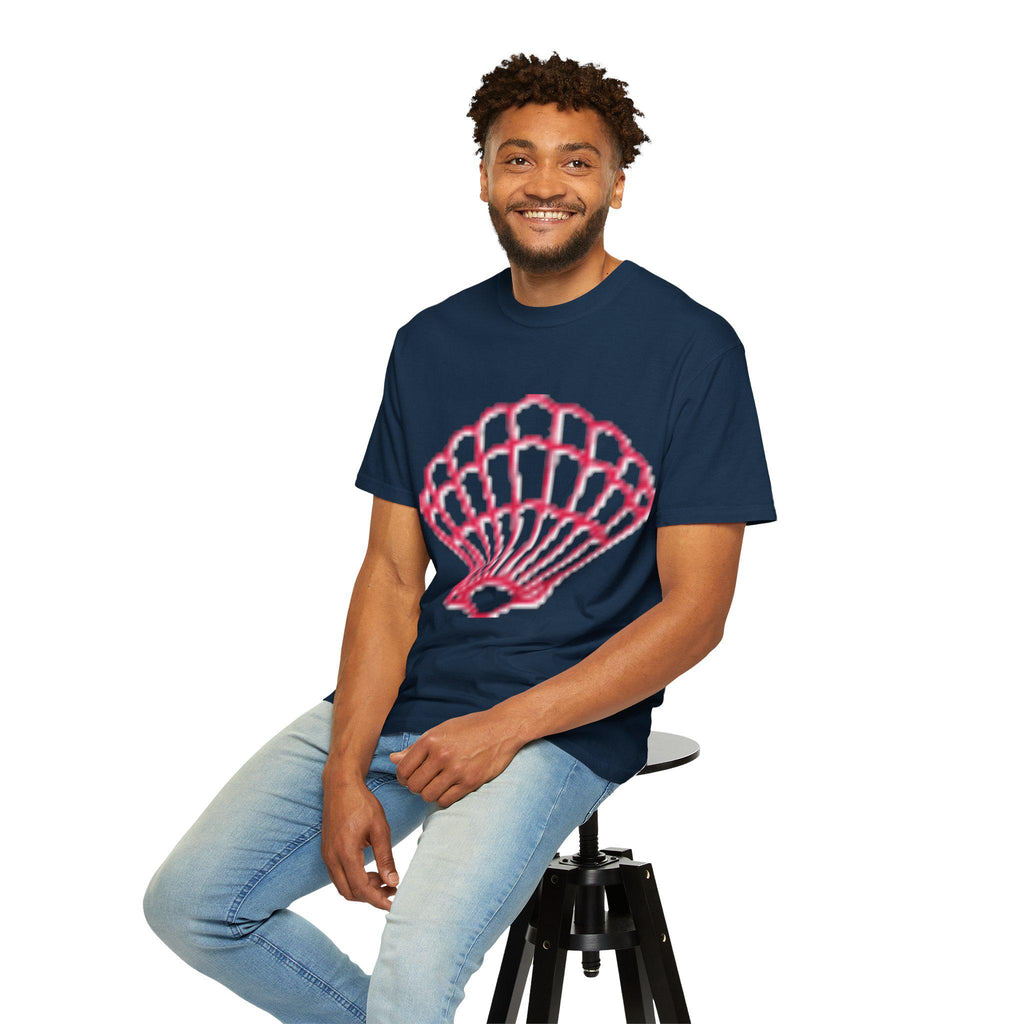 Scallop Shell Graphic T Shirt Unisex Casual Beach Tee
