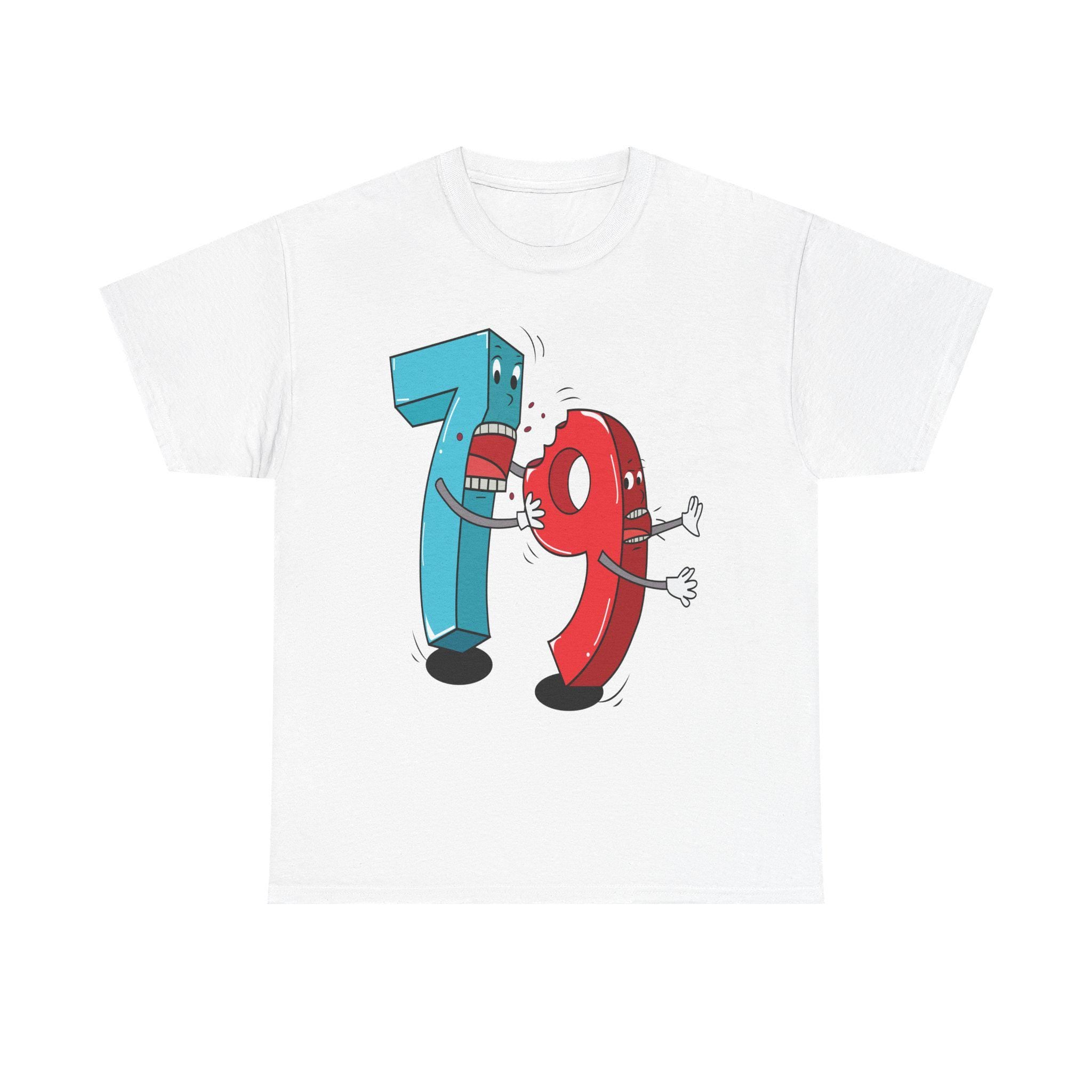 Math Humor Tee – Fighting Numbers Graphic, Lightweight Cotton Shirt