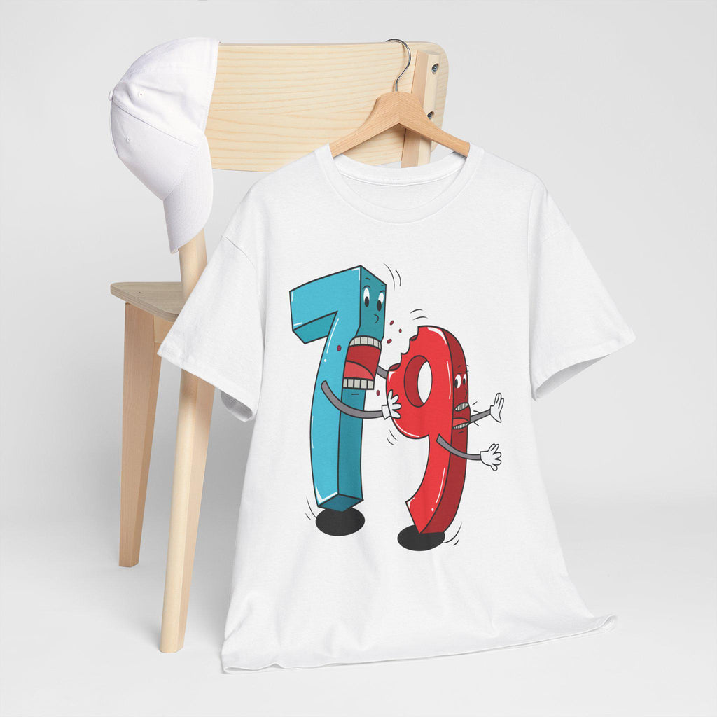 Math Humor Tee – Fighting Numbers Graphic, Lightweight Cotton Shirt