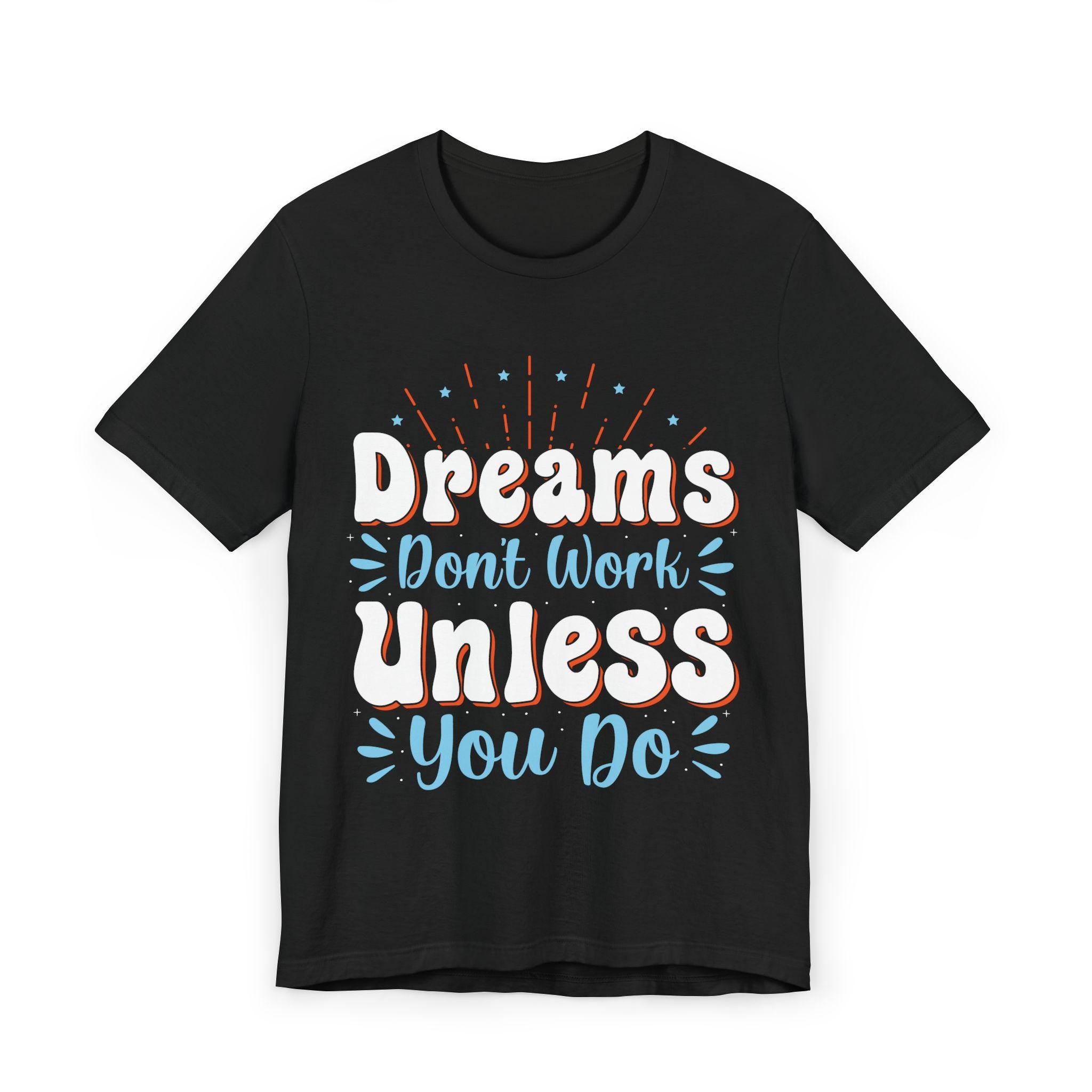 Hand-Lettered Motivational Tee for Daily Wear - Lightweight Cotton Shirt with Inspiring Quote