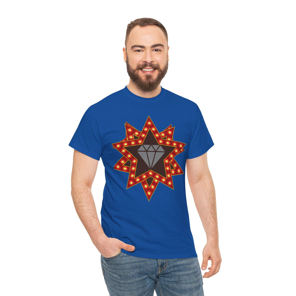 Starburst Graphic T Shirt Unisex Abstract Art Tee Vibrant Cotton Streetwear Colorful